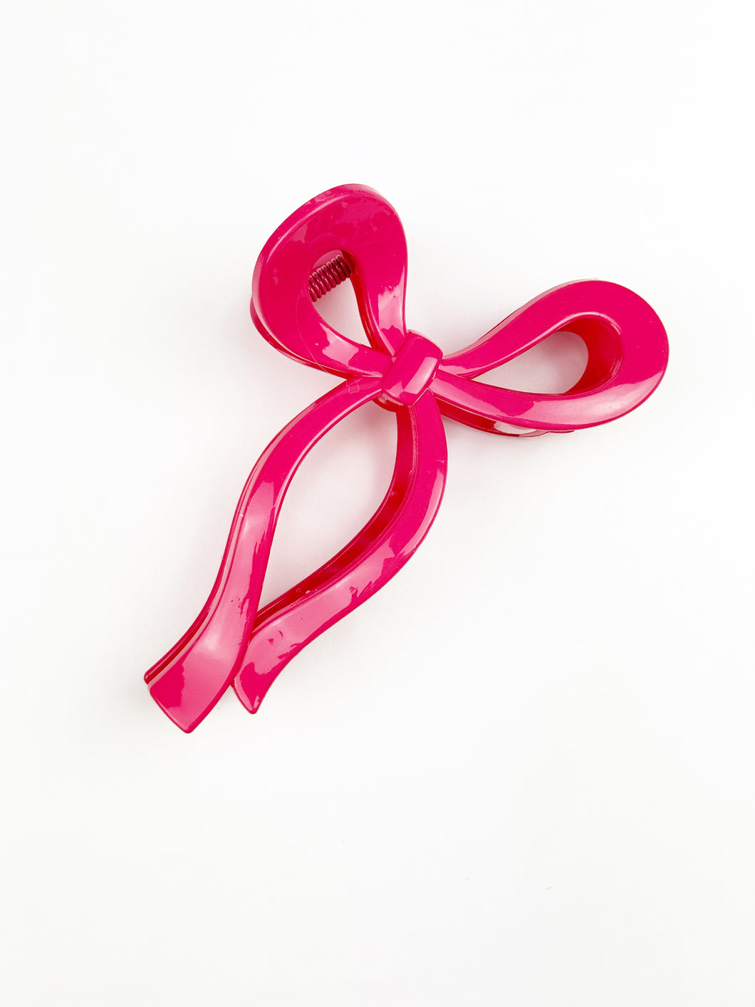 Bow Claw Clip | Hot Pink