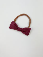 Load image into Gallery viewer, Knot | Burgundy | Nylon Headband
