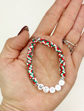 Load image into Gallery viewer, Holiday Name/Word Bracelet {MADE TO ORDER}
