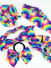 Load image into Gallery viewer, Bow Scrunchie | Classic Tie Dye
