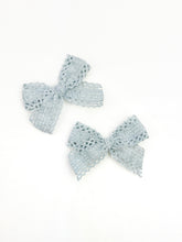 Load image into Gallery viewer, Pigtail Set | Powder Blue Crochet
