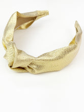 Load image into Gallery viewer, Knotted Headband | Gold Glitz {PRE-ORDER}
