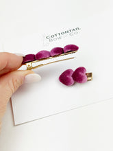 Load image into Gallery viewer, Mommy &amp; Me Bar Clip Set | Mauve Velvet
