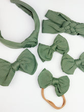 Load image into Gallery viewer, Braided Headband | Vintage Olive
