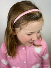 Load image into Gallery viewer, Skinny Headband | Baby Pink Shimmer
