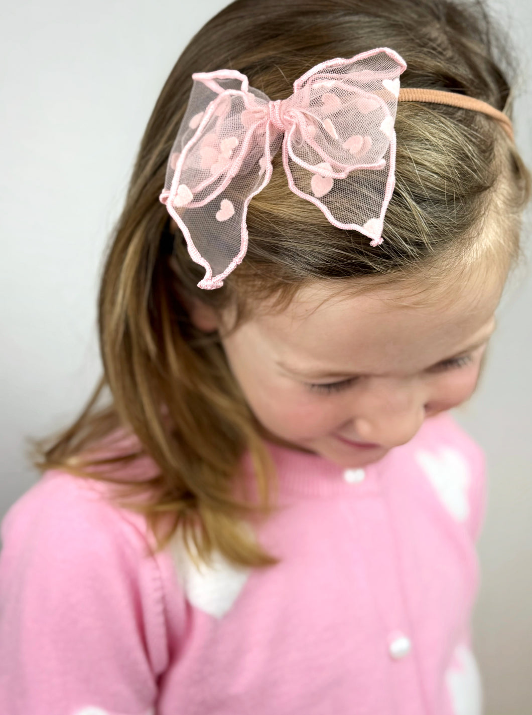 Maeve | Flocked Heart | Standard | Headband {PRE-ORDER}