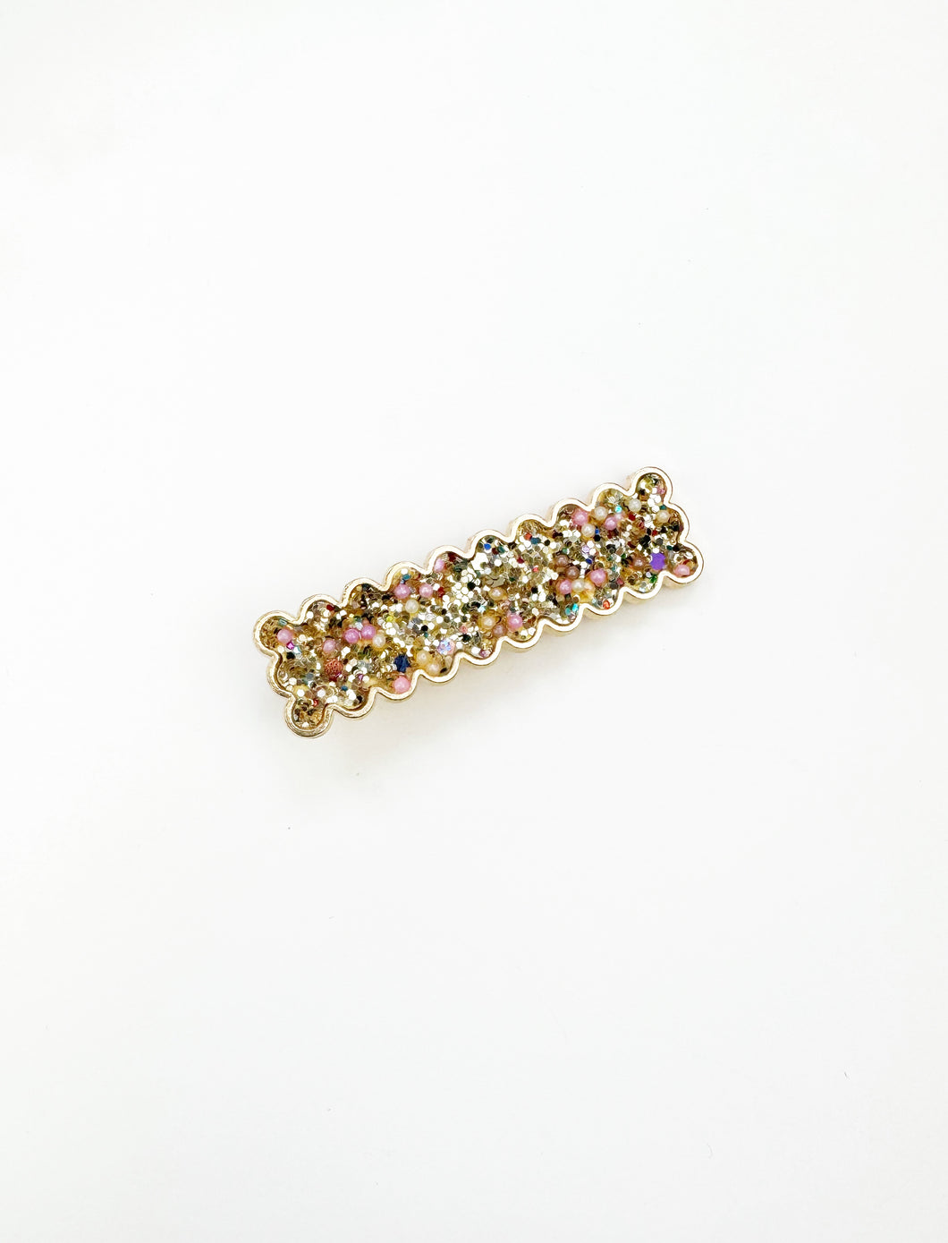 Bar Clip | Gold Glitter